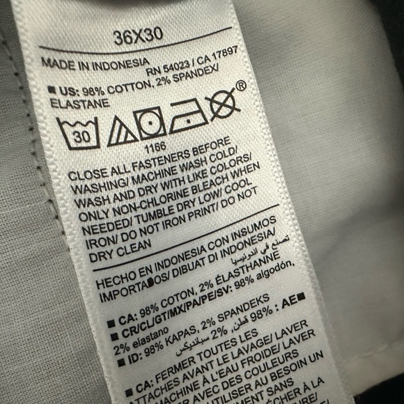 NWT Old Navy Mens Gray Slim Pants Built-In Flex Size 36x30 Flat Front - Picture 6 of 9